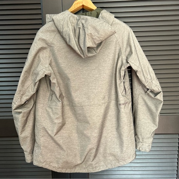 Burton “Dhaka” Men's Hooded Gray Snow Jacket, Size Small - Picture 12 of 16